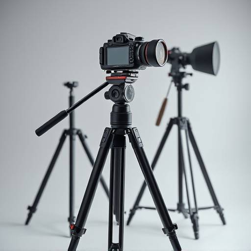 Grip equipment including tripods and stabilizers for steady shots